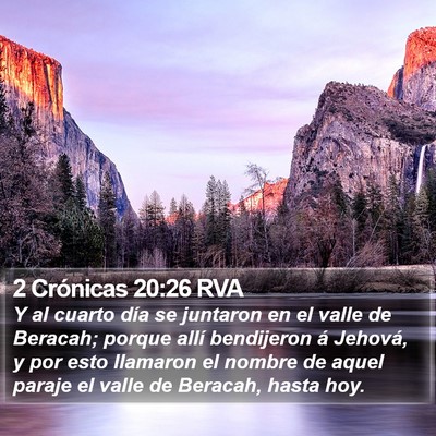 2 Crónicas 20:26 RVA Bible Verse Image