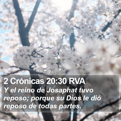 2 Crónicas 20:30 RVA Bible Verse Image