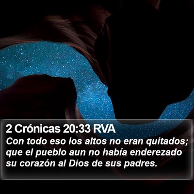 2 Crónicas 20:33 RVA Bible Verse Image