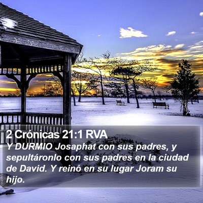 2 Crónicas 21:1 RVA Bible Verse Image
