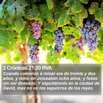 2 Crónicas 21:20 RVA Bible Verse Image