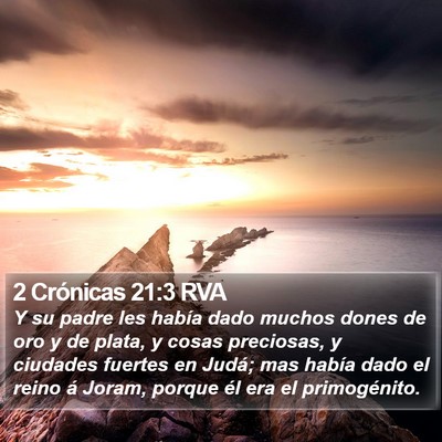 2 Crónicas 21:3 RVA Bible Verse Image