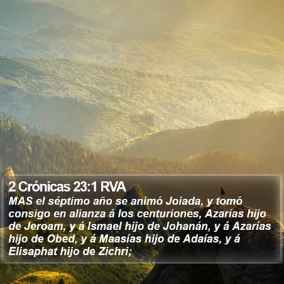 2 Crónicas 23:1 RVA Bible Verse Image