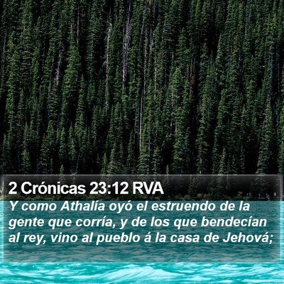 2 Crónicas 23:12 RVA Bible Verse Image