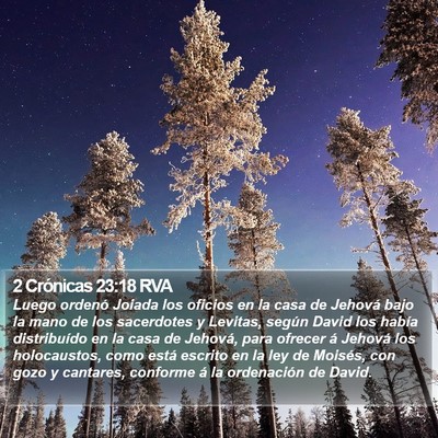 2 Crónicas 23:18 RVA Bible Verse Image