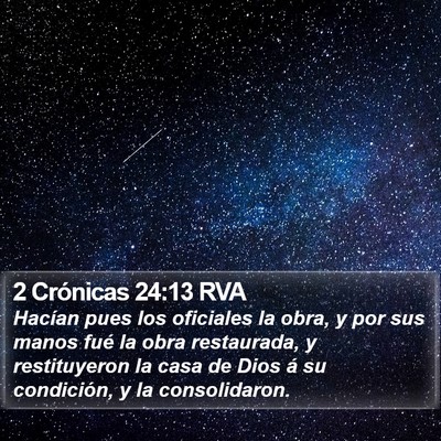 2 Crónicas 24:13 RVA Bible Verse Image