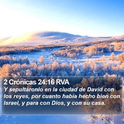 2 Crónicas 24:16 RVA Bible Verse Image