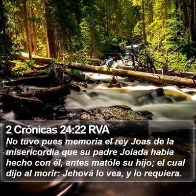 2 Crónicas 24:22 RVA Bible Verse Image