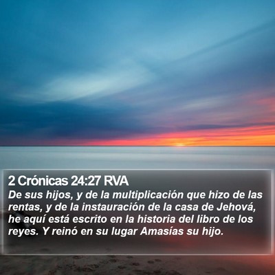 2 Crónicas 24:27 RVA Bible Verse Image