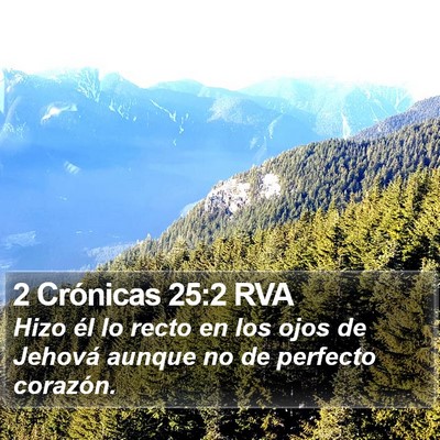 2 Crónicas 25:2 RVA Bible Verse Image