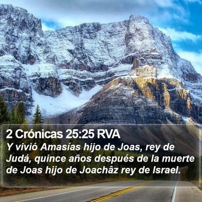 2 Crónicas 25:25 RVA Bible Verse Image