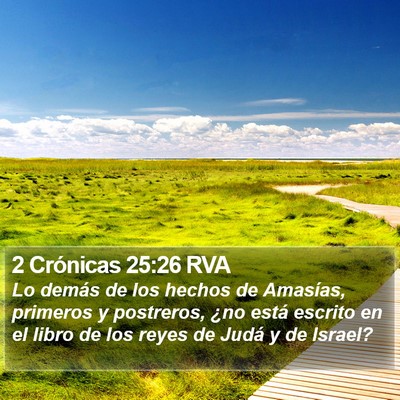 2 Crónicas 25:26 RVA Bible Verse Image