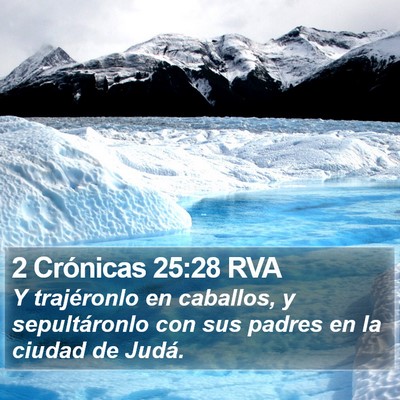 2 Crónicas 25:28 RVA Bible Verse Image