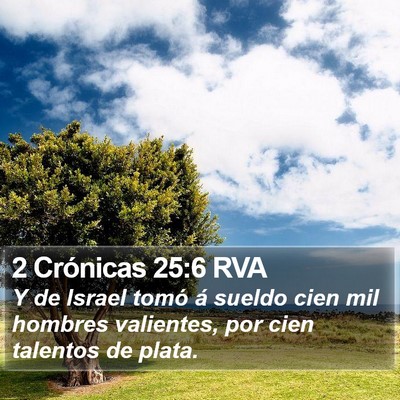 2 Crónicas 25:6 RVA Bible Verse Image