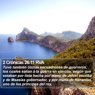 2 Crónicas 26:11 RVA Bible Verse Image
