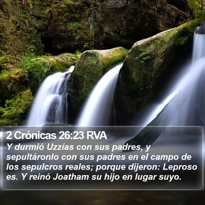 2 Crónicas 26:23 RVA Bible Verse Image