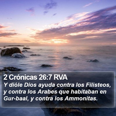 2 Crónicas 26:7 RVA Bible Verse Image