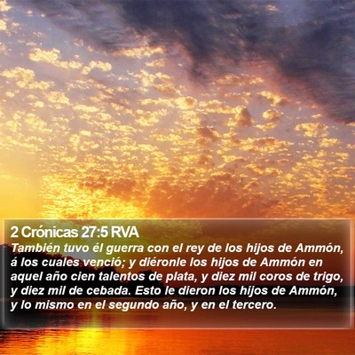 2 Crónicas 27:5 RVA Bible Verse Image
