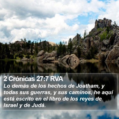 2 Crónicas 27:7 RVA Bible Verse Image