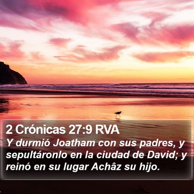 2 Crónicas 27:9 RVA Bible Verse Image
