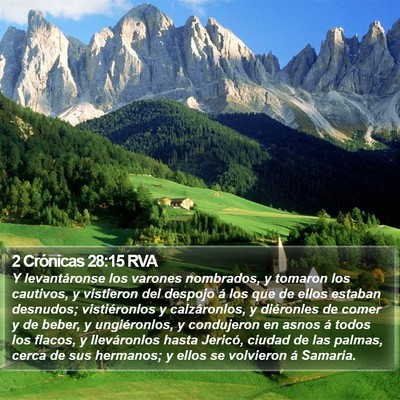 2 Crónicas 28:15 RVA Bible Verse Image