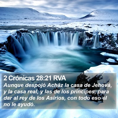 2 Crónicas 28:21 RVA Bible Verse Image