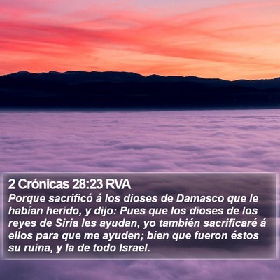 2 Crónicas 28:23 RVA Bible Verse Image
