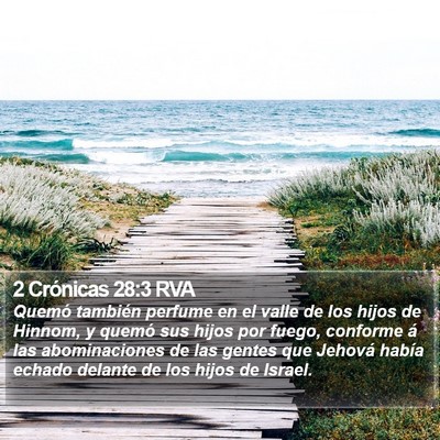2 Crónicas 28:3 RVA Bible Verse Image