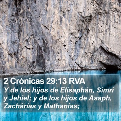 2 Crónicas 29:13 RVA Bible Verse Image