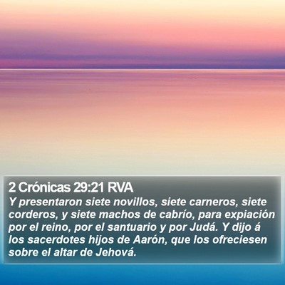 2 Crónicas 29:21 RVA Bible Verse Image