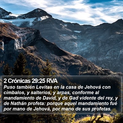 2 Crónicas 29:25 RVA Bible Verse Image