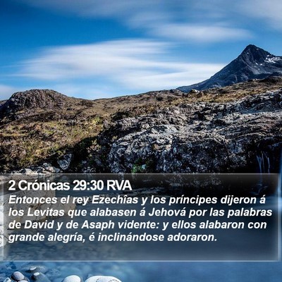 2 Crónicas 29:30 RVA Bible Verse Image