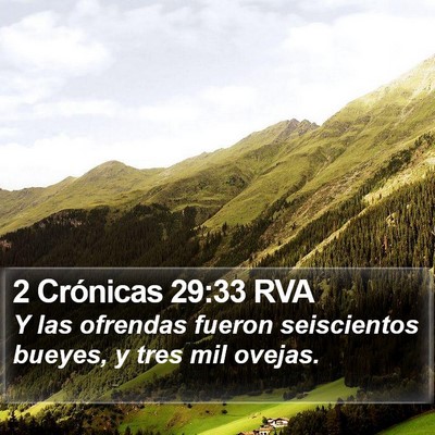 2 Crónicas 29:33 RVA Bible Verse Image