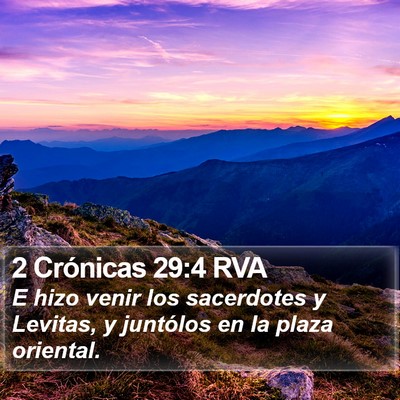 2 Crónicas 29:4 RVA Bible Verse Image