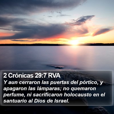 2 Crónicas 29:7 RVA Bible Verse Image