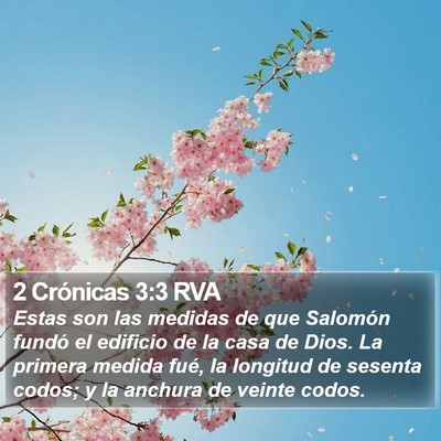 2 Crónicas 3:3 RVA Bible Verse Image