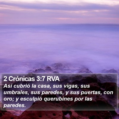 2 Crónicas 3:7 RVA Bible Verse Image