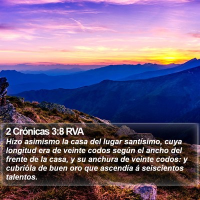 2 Crónicas 3:8 RVA Bible Verse Image