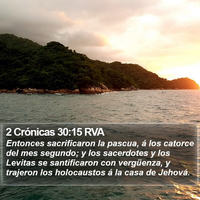 2 Crónicas 30:15 RVA Bible Verse Image