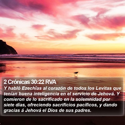 2 Crónicas 30:22 RVA Bible Verse Image