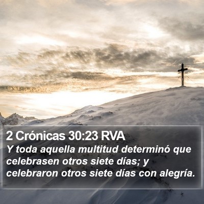 2 Crónicas 30:23 RVA Bible Verse Image