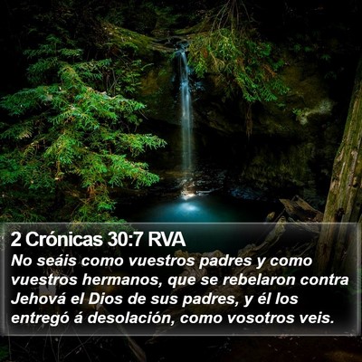 2 Crónicas 30:7 RVA Bible Verse Image