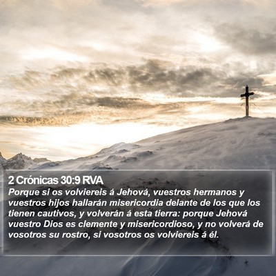 2 Crónicas 30:9 RVA Bible Verse Image