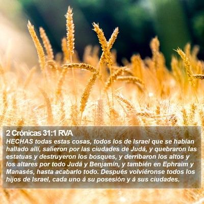 2 Crónicas 31:1 RVA Bible Verse Image