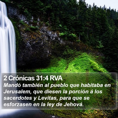 2 Crónicas 31:4 RVA Bible Verse Image