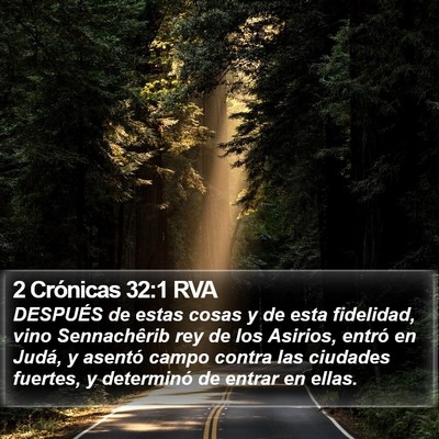 2 Crónicas 32:1 RVA Bible Verse Image
