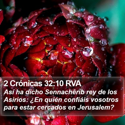 2 Crónicas 32:10 RVA Bible Verse Image