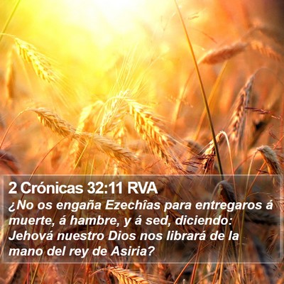 2 Crónicas 32:11 RVA Bible Verse Image