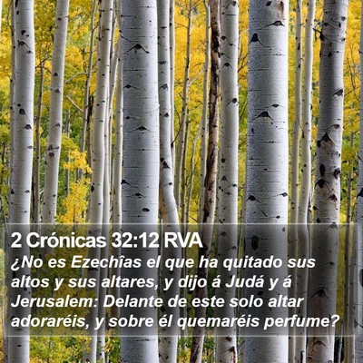 2 Crónicas 32:12 RVA Bible Verse Image