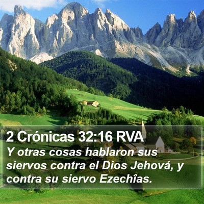2 Crónicas 32:16 RVA Bible Verse Image